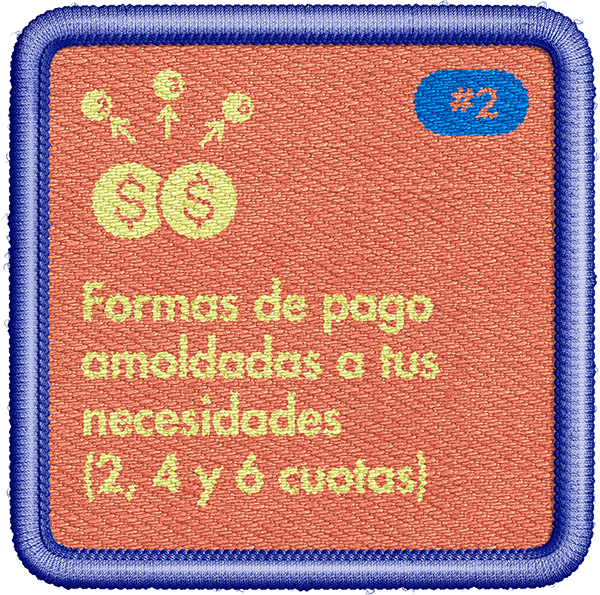 Formas de pago amoldadas a tus necesidades (2, 4 y 6 cuotas)