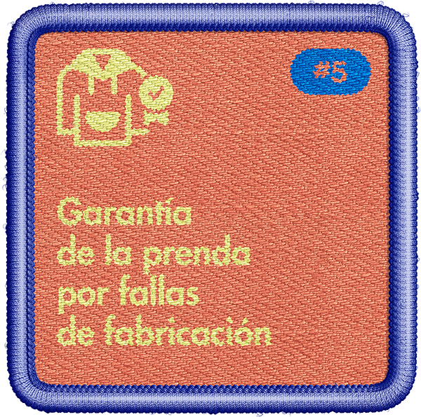 Garantía de la prenda por fallas de fabricación
